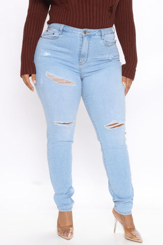 Tall Hannah High Rise Jeans - Light Blue Wash