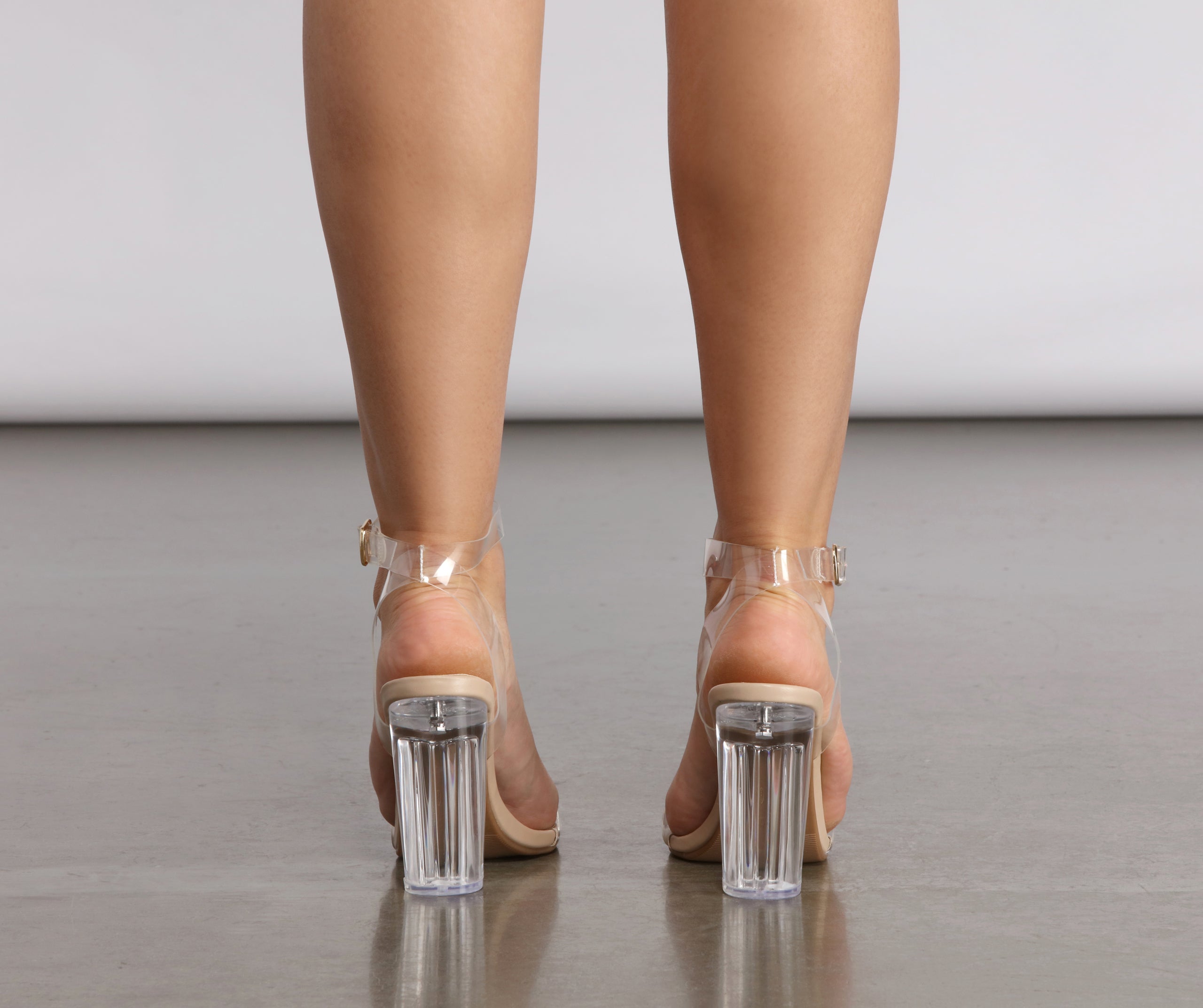 Let Me Be Clear Lucite Heels