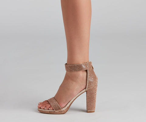 Lead The Way Glitter Block Heels