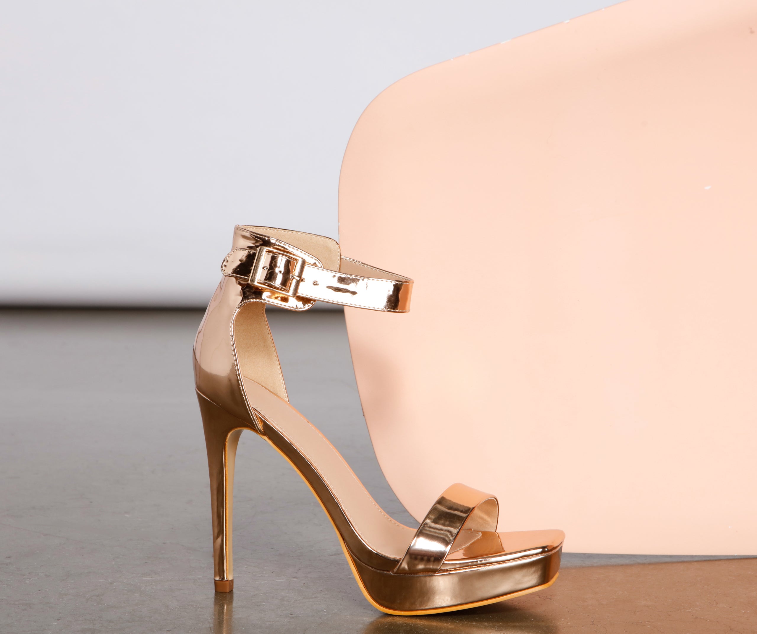 Luxe Glamour Chrome Platform Heels