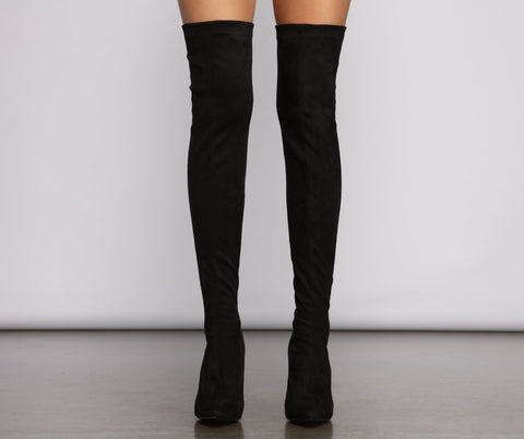 Overknee-Stiefel mit Stilettoabsatz