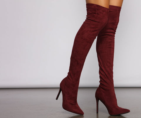 Over The Knee Stiletto Heel Boots