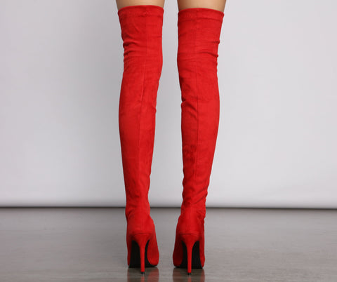 Overknee-Stiefel mit Stilettoabsatz