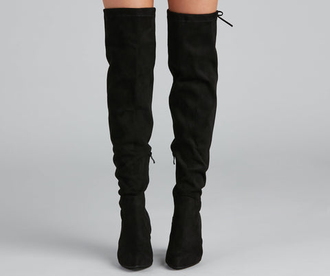 Classic Chic Faux Suede Boots