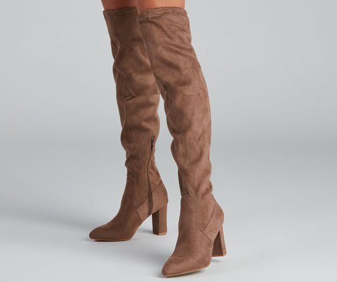 Classic Chic Faux Suede Boots