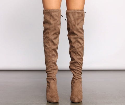 Long Story Short Faux Suede Boots