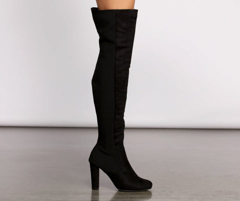 50/50 Trendy Stunner Over The Knee Boots