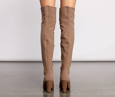 50/50 Trendy Stunner Over The Knee Boots