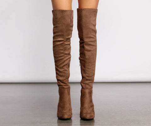 50/50 Trendy Stunner Over The Knee Boots