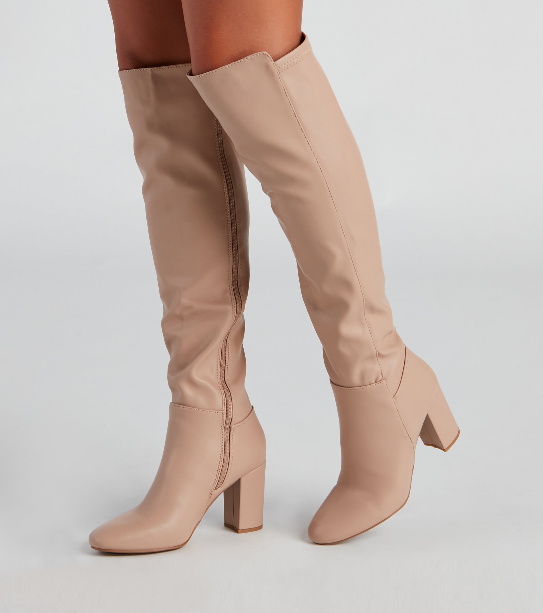 Sleek Strut Knee-High Boots