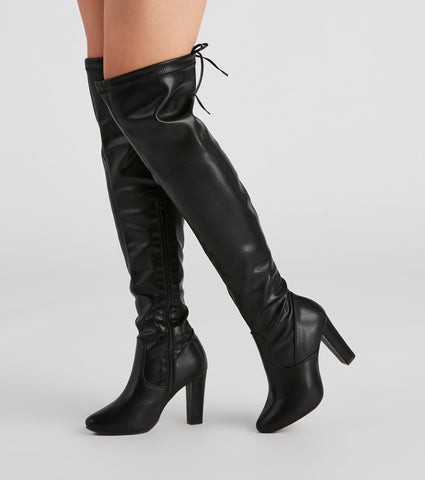 Strut In Style Overknee-Stiefel