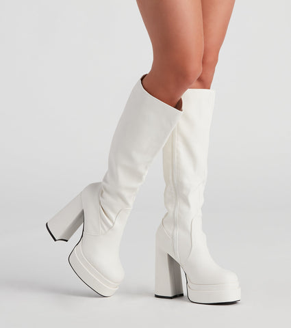 Rad And Retro Under The Knee Boots