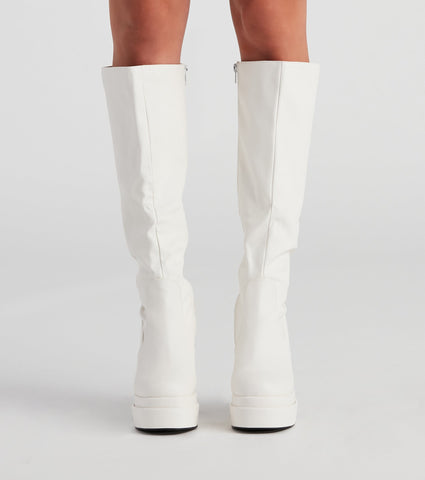 Rad And Retro Under The Knee Boots