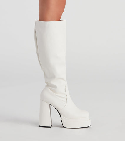 Rad And Retro Under The Knee Boots