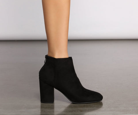 Slay In Basic Faux Suede Booties