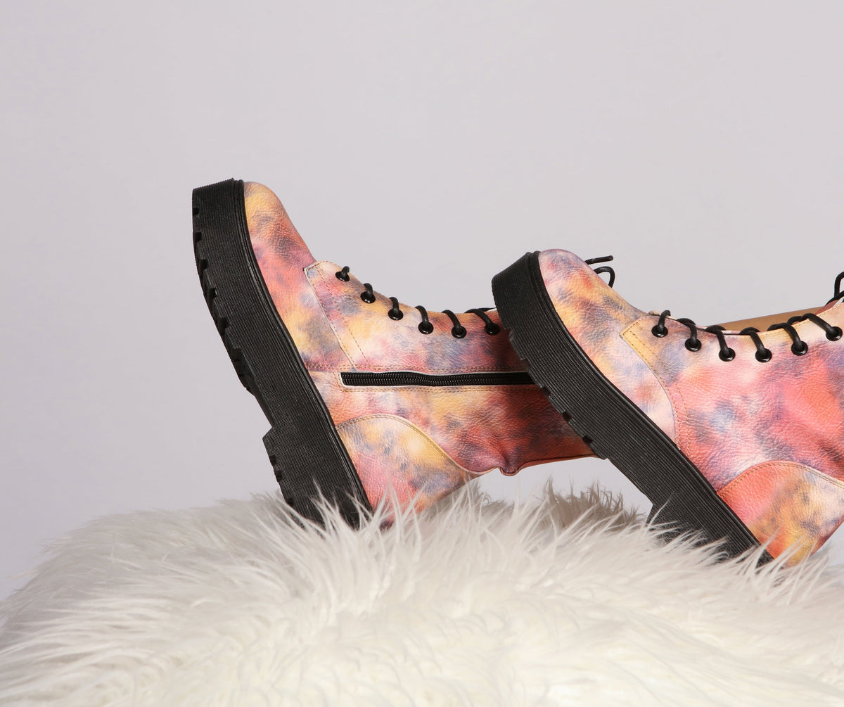 Bottines de combat Tie Dye Lug