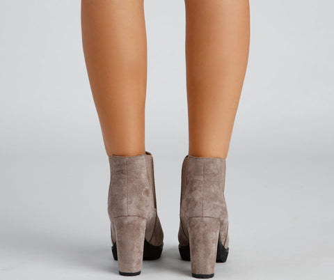 Elevated And Edgy Lug Sole Booties