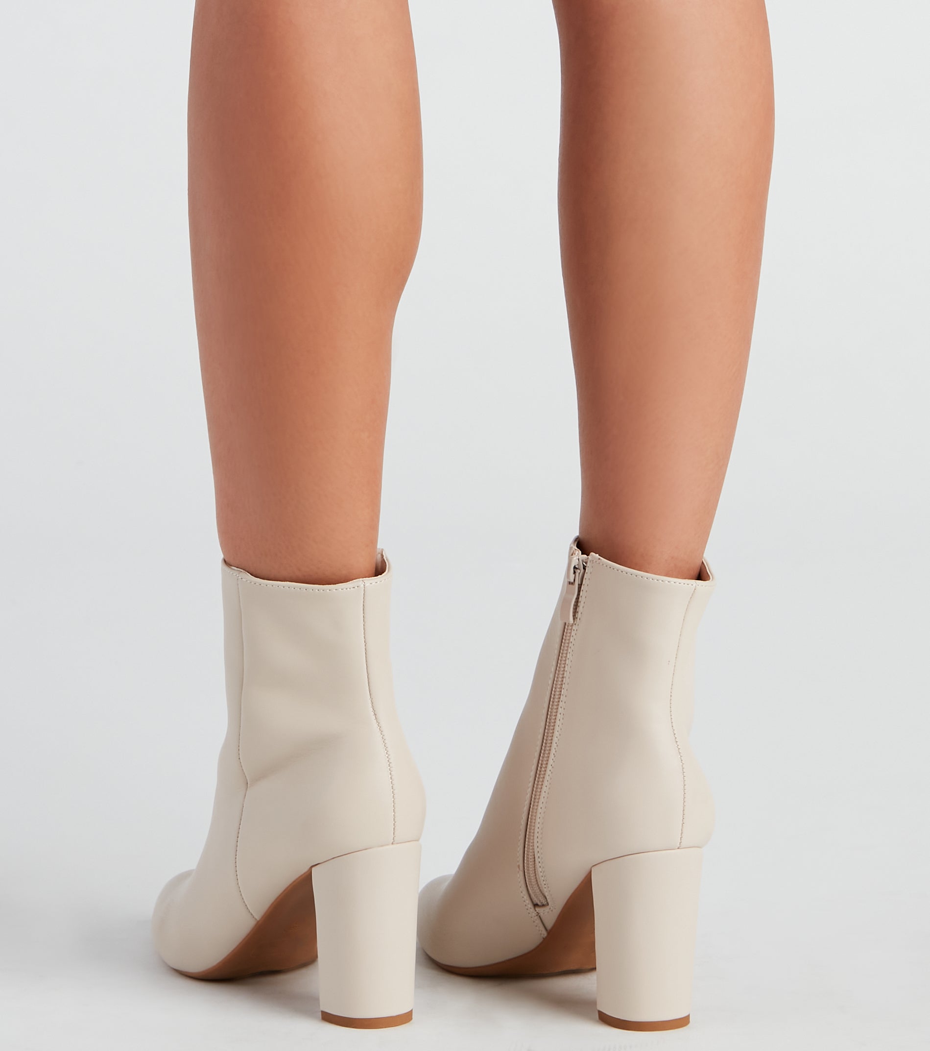 Back To Basics Faux Leather Ankle Booties