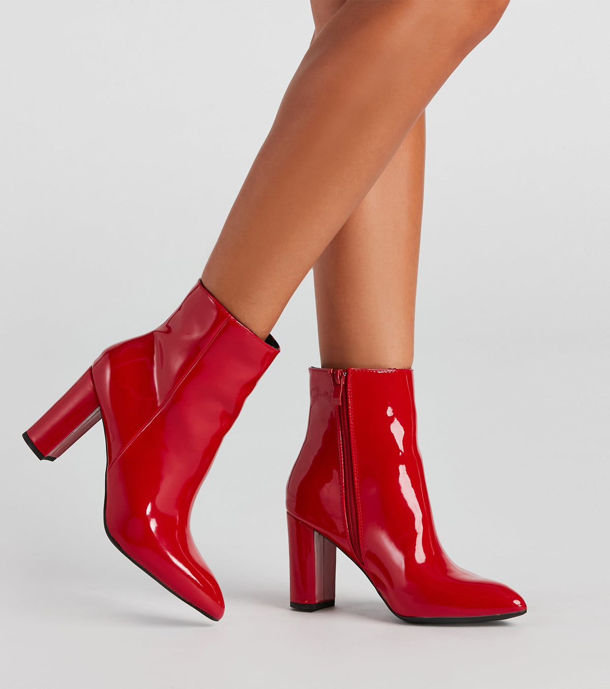 Rebel With Style Block Heel Booties