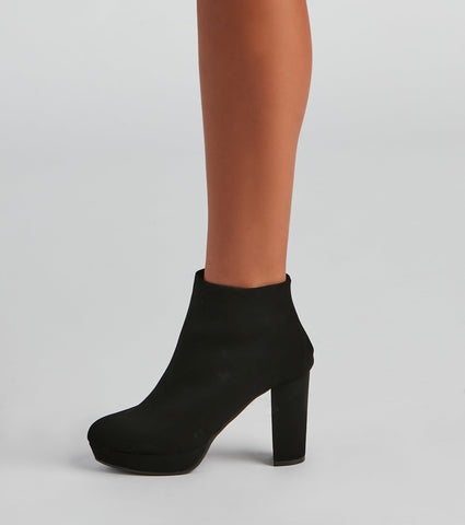 Lots To Love Block Heel Booties