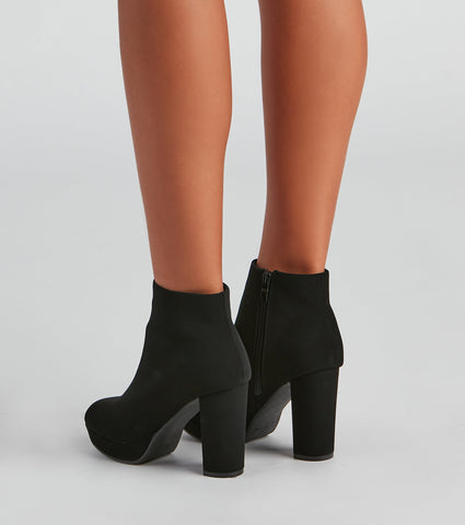 Lots To Love Block Heel Booties