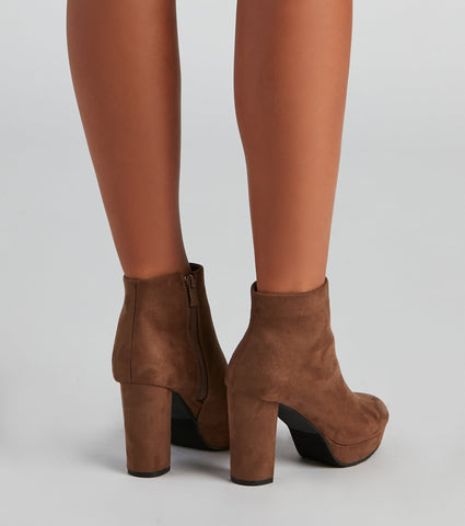 Lots To Love Block Heel Booties