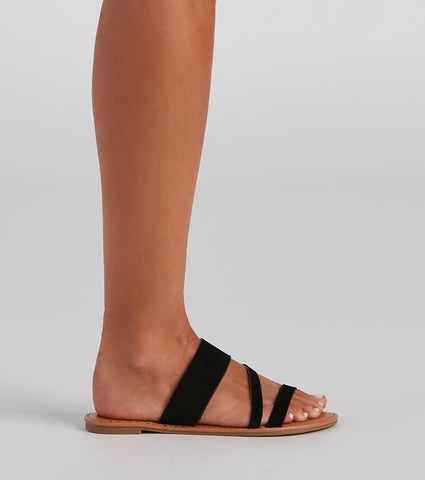 So Perfect Nubuck Strap Sandals