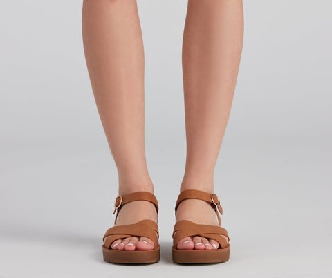 Comfort Level Criss-Cross Sandals