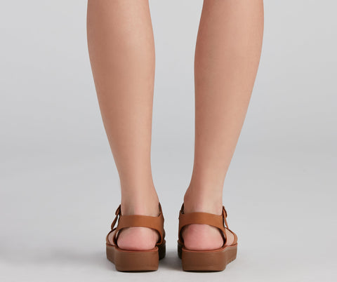 Comfort Level Criss-Cross Sandals