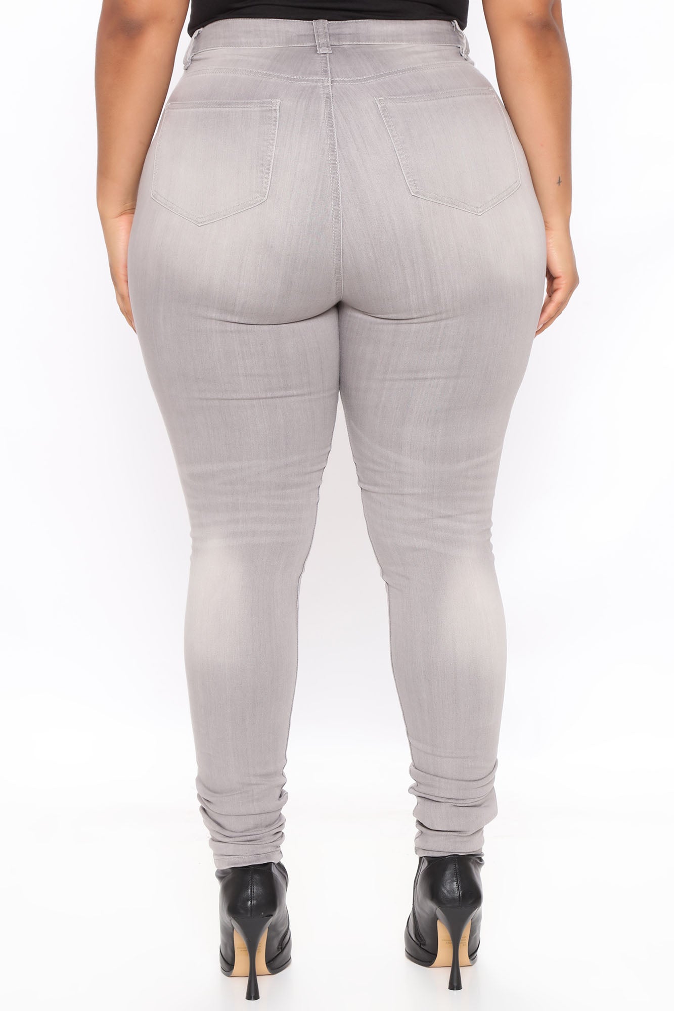 Tall Gray Matter Skinny Jeans - Grey