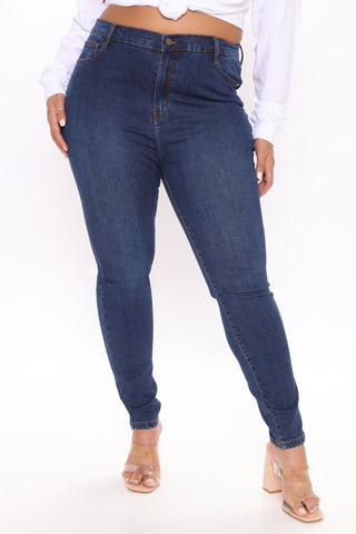 Superhuman High Rise Jeans - Dark Wash