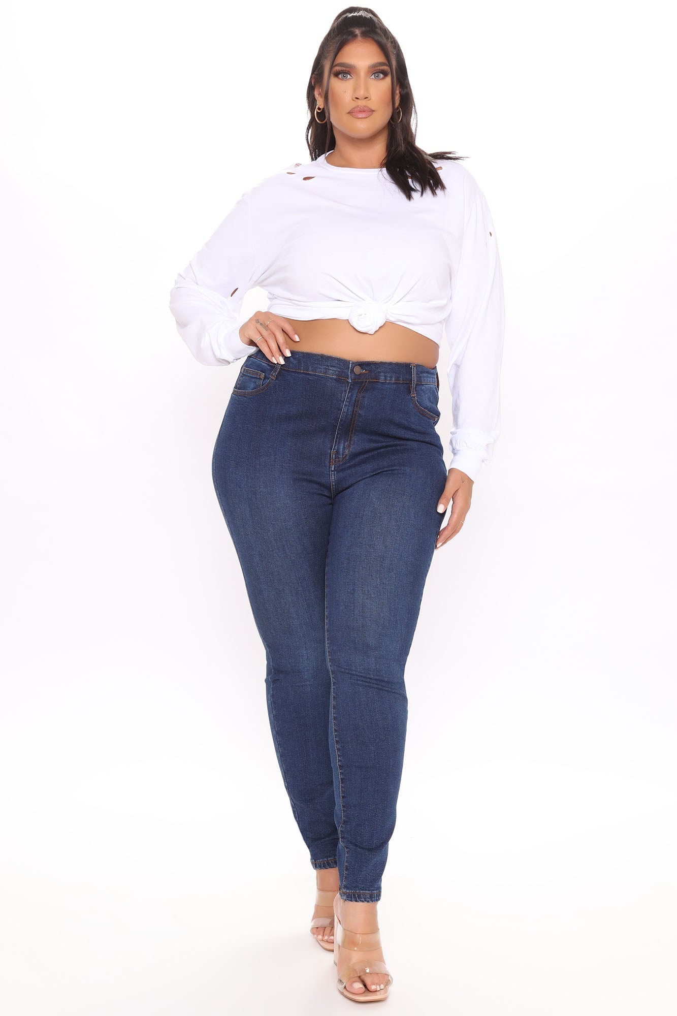 Superhuman High Rise Jeans - Dark Wash