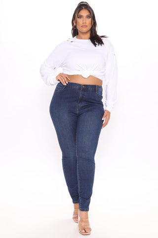 Superhuman High Rise Jeans - Dark Wash