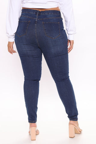Superhuman High Rise Jeans - Dark Wash