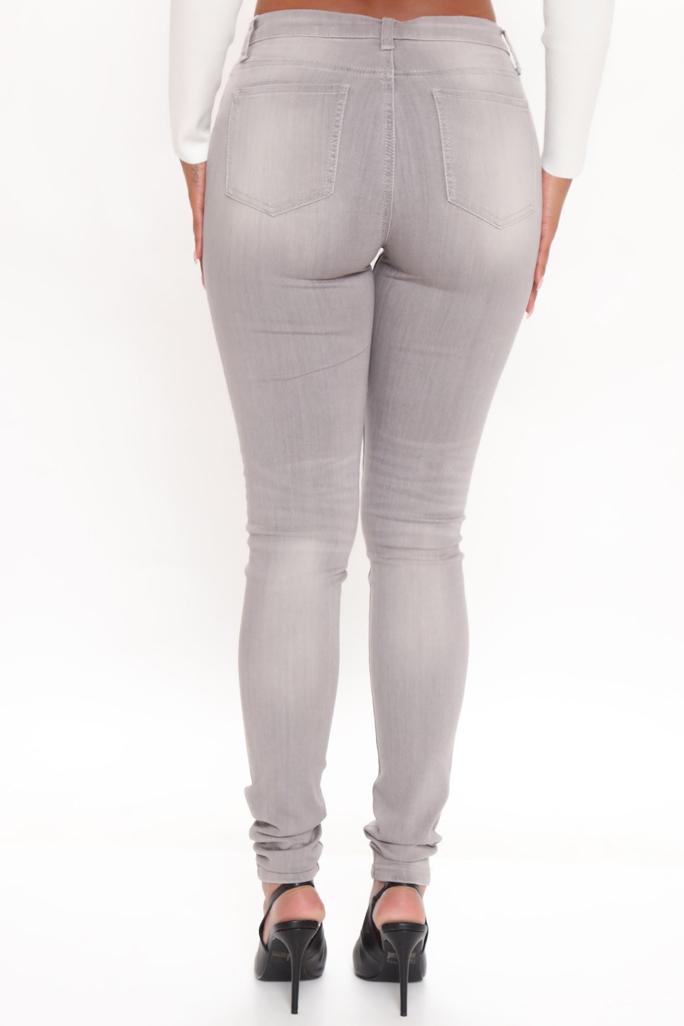Tall Gray Matter Skinny Jeans - Grey