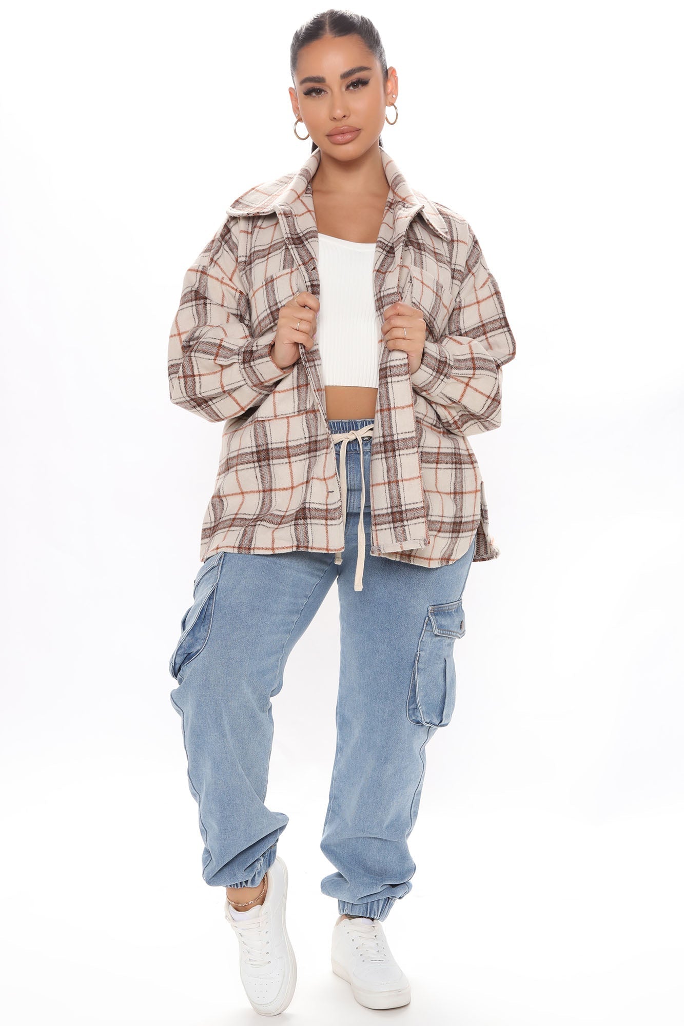 Take A Break Relaxed Denim Joggers - Medium Blue Wash