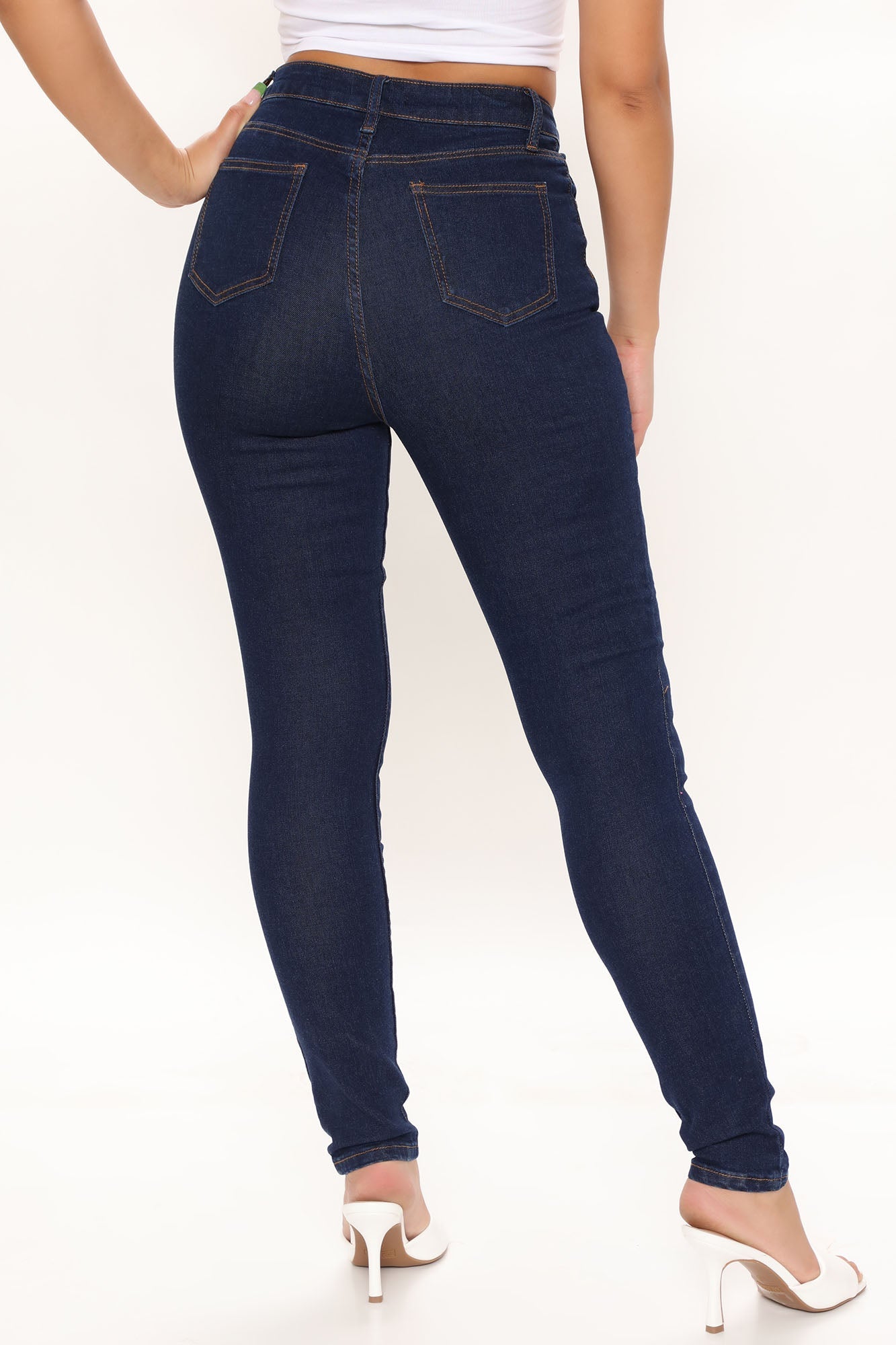 Supernatural Vibes Stretch Skinny Jeans - Dark Wash