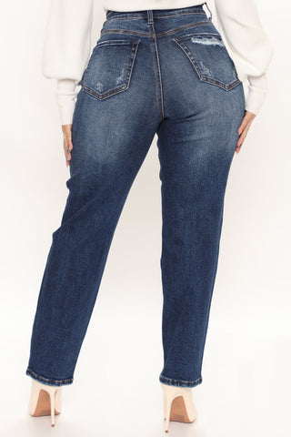 Still Got It Straight Leg Jeans - Dark Wash