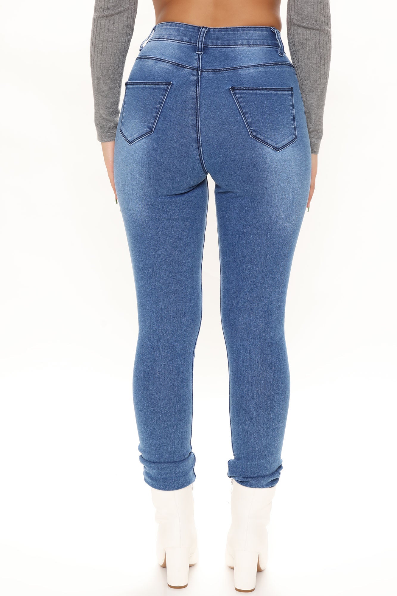 Tall On A Wave Jeans - Medium Blue Wash