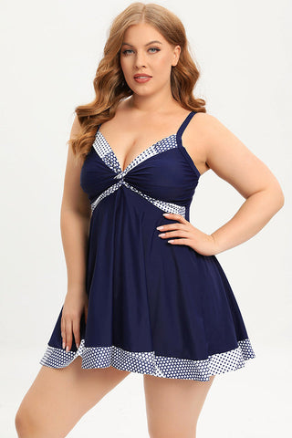 (L-5XL) Plus Size Tankini Swimsuit