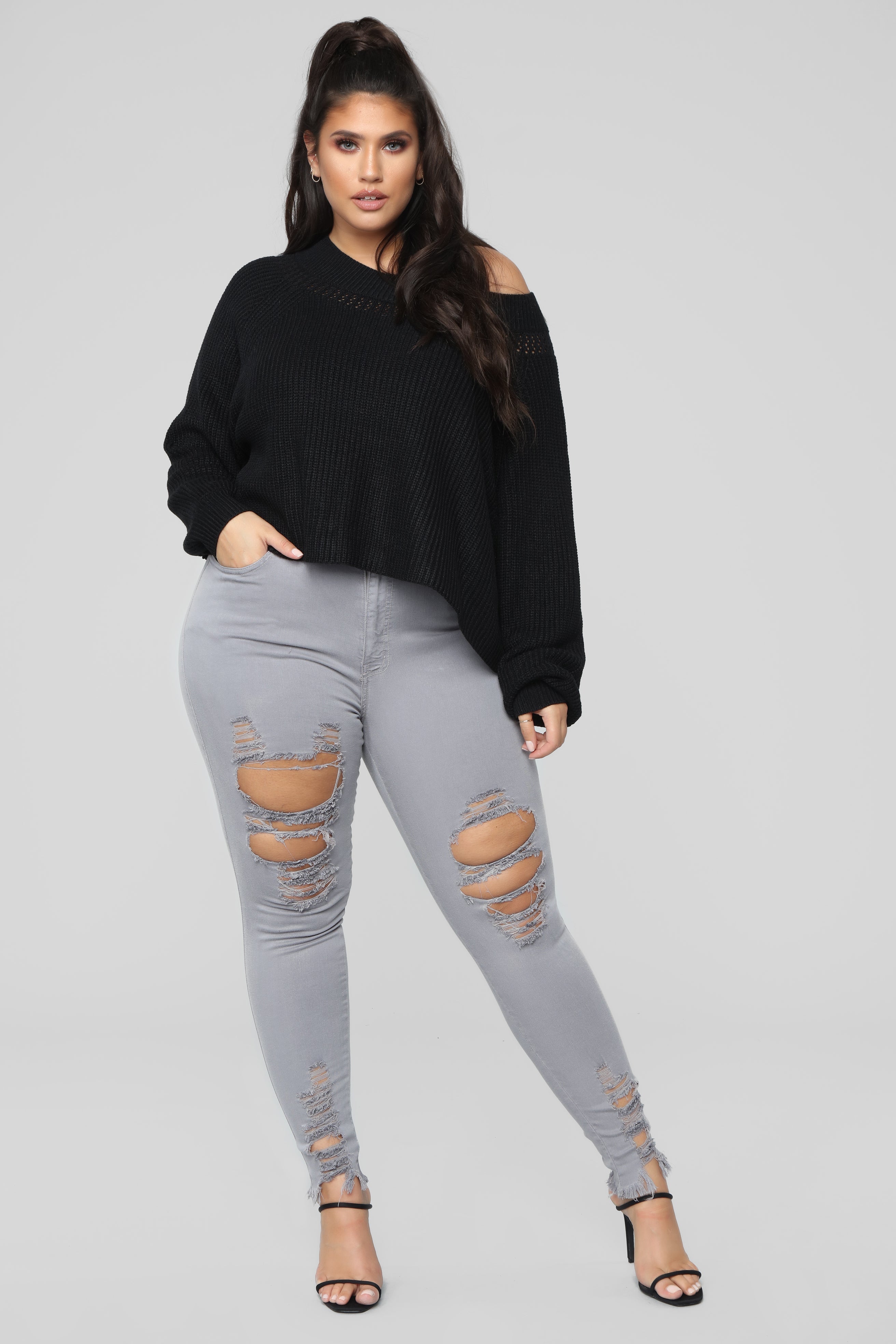 Tell Your Boy Bye Jeans - Grey
