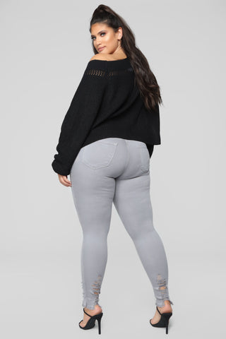 Tell Your Boy Bye Jeans - Grey