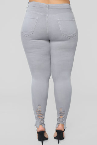 Tell Your Boy Bye Jeans - Grey