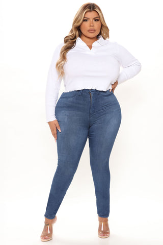 Tall Eva Super Soft Curvy Skinny Jean - Medium Wash