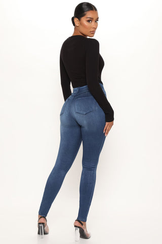 Tall Eva Super Soft Curvy Skinny Jean - Medium Wash