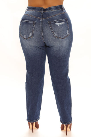 Still Got It Straight Leg Jeans - Dark Wash