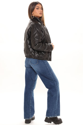 Straight From The Block Belted High Rise Jeans - Medium Blue Wash