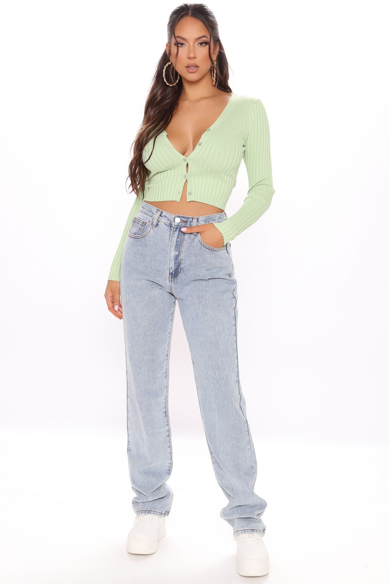 Tall Get It Straight Slouch Fit Jeans - Medium Blue Wash