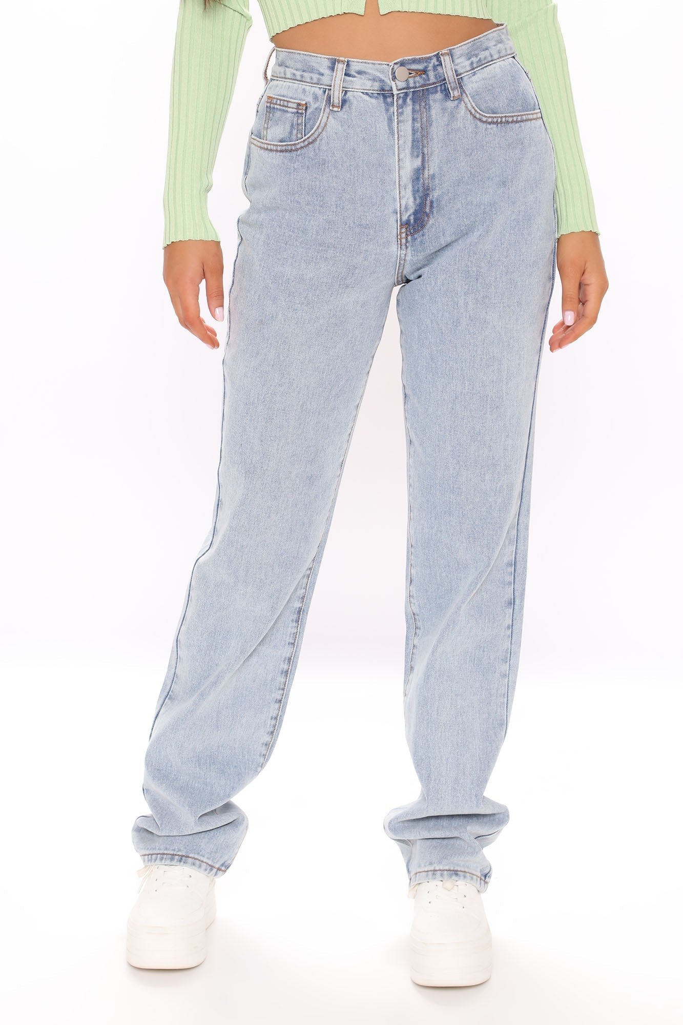 Tall Get It Straight Slouch Fit Jeans - Medium Blue Wash