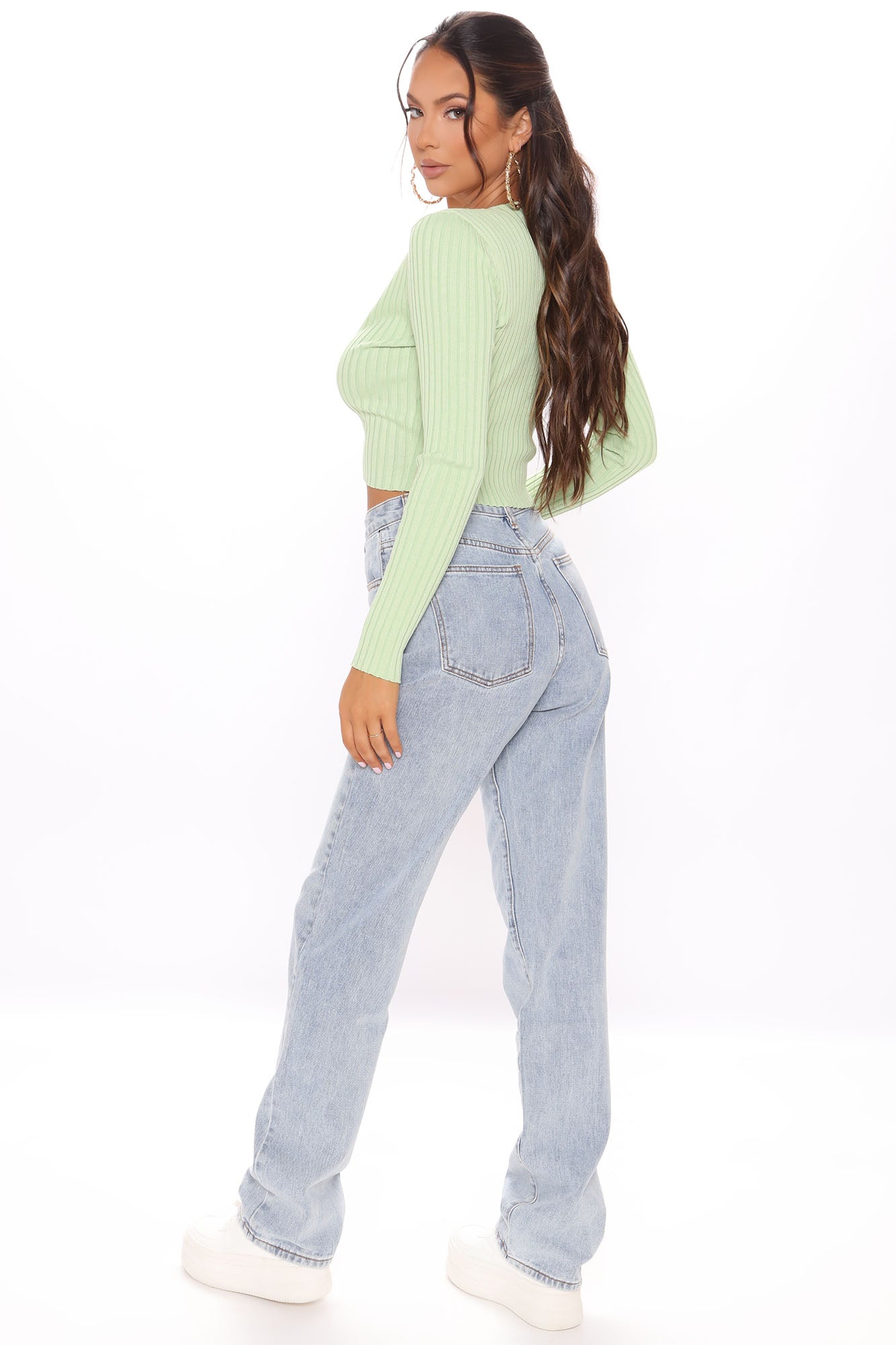 Tall Get It Straight Slouch Fit Jeans - Medium Blue Wash